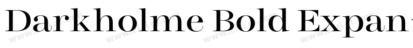 Darkholme Bold Expan字体转换
